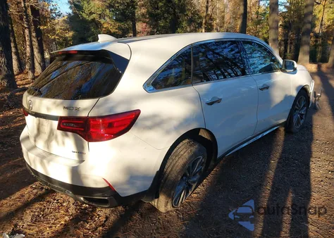 2017 Acura Mdx Technology Entertainment Pkgs z USA, uszkodzony, nr VIN 5FRYD4H78HB015034